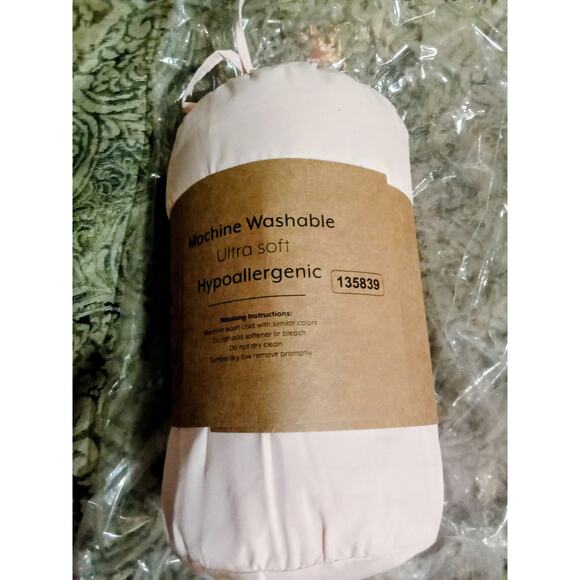 I Enjoy 3 Piece Premium Duvet Cover Set Full / Queen Size Blush - Picture 6 of 6